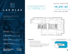 450 E Las Olas Blvd, Fort Lauderdale, FL for lease Floor Plan- Image 2 of 2