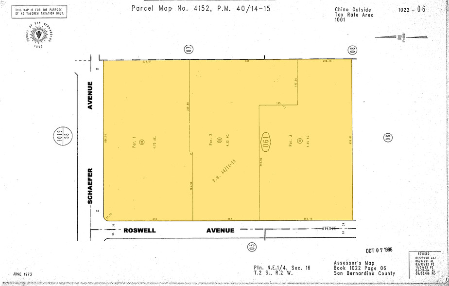 13851 Roswell Ave, Chino, CA for lease - Plat Map - Image 3 of 6