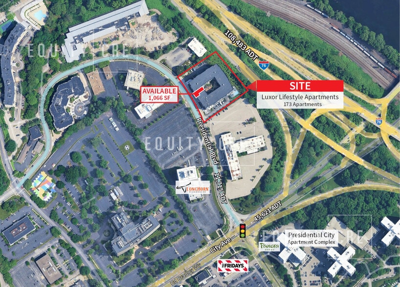 9 Presidential Blvd, Bala Cynwyd, PA for lease - Aerial - Image 2 of 5