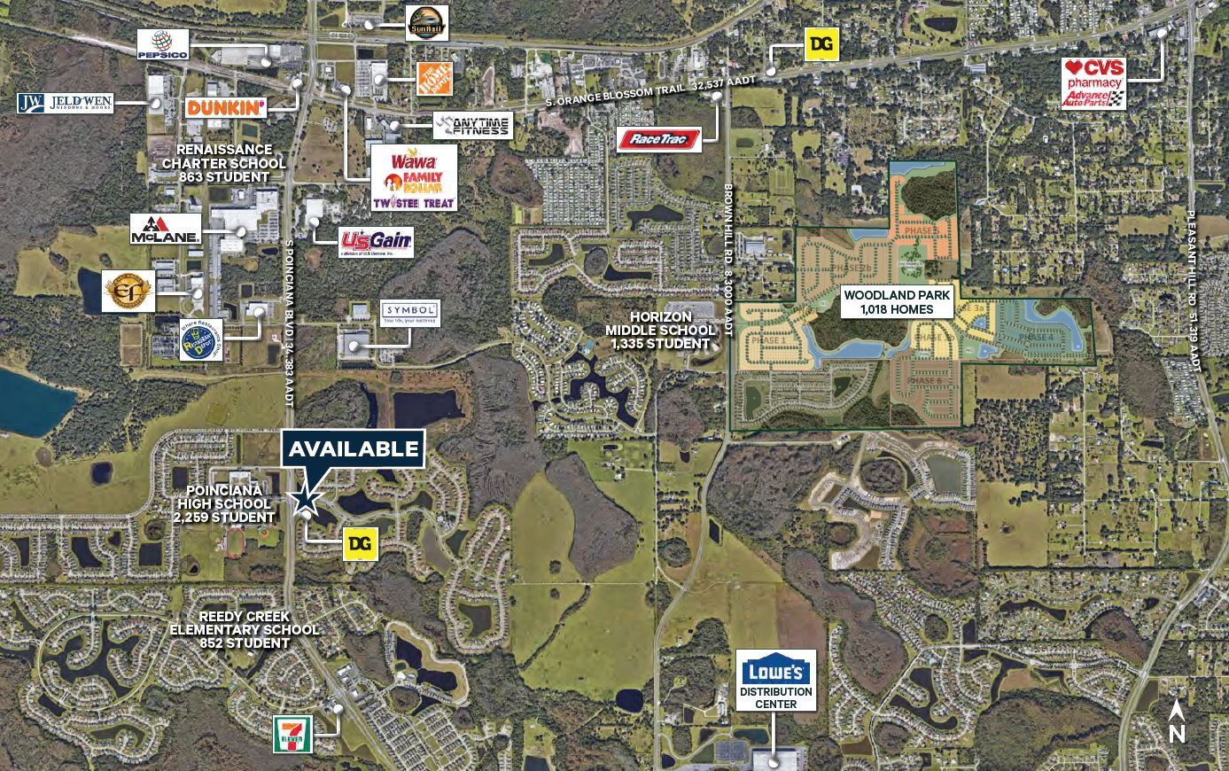 S Poinciana Blvd & Waterview Estates Blvd, Kissimmee, FL for lease Aerial- Image 1 of 3