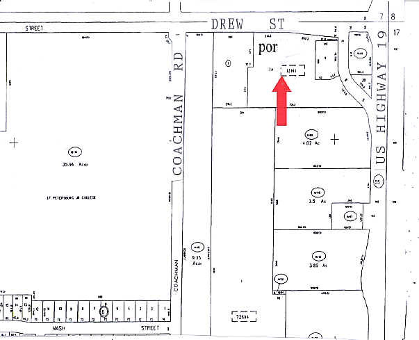 2551 Drew St, Clearwater, FL for sale - Plat Map - Image 1 of 1