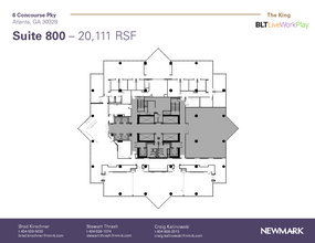 6 Concourse Pky NE, Atlanta, GA for lease Floor Plan- Image 1 of 1