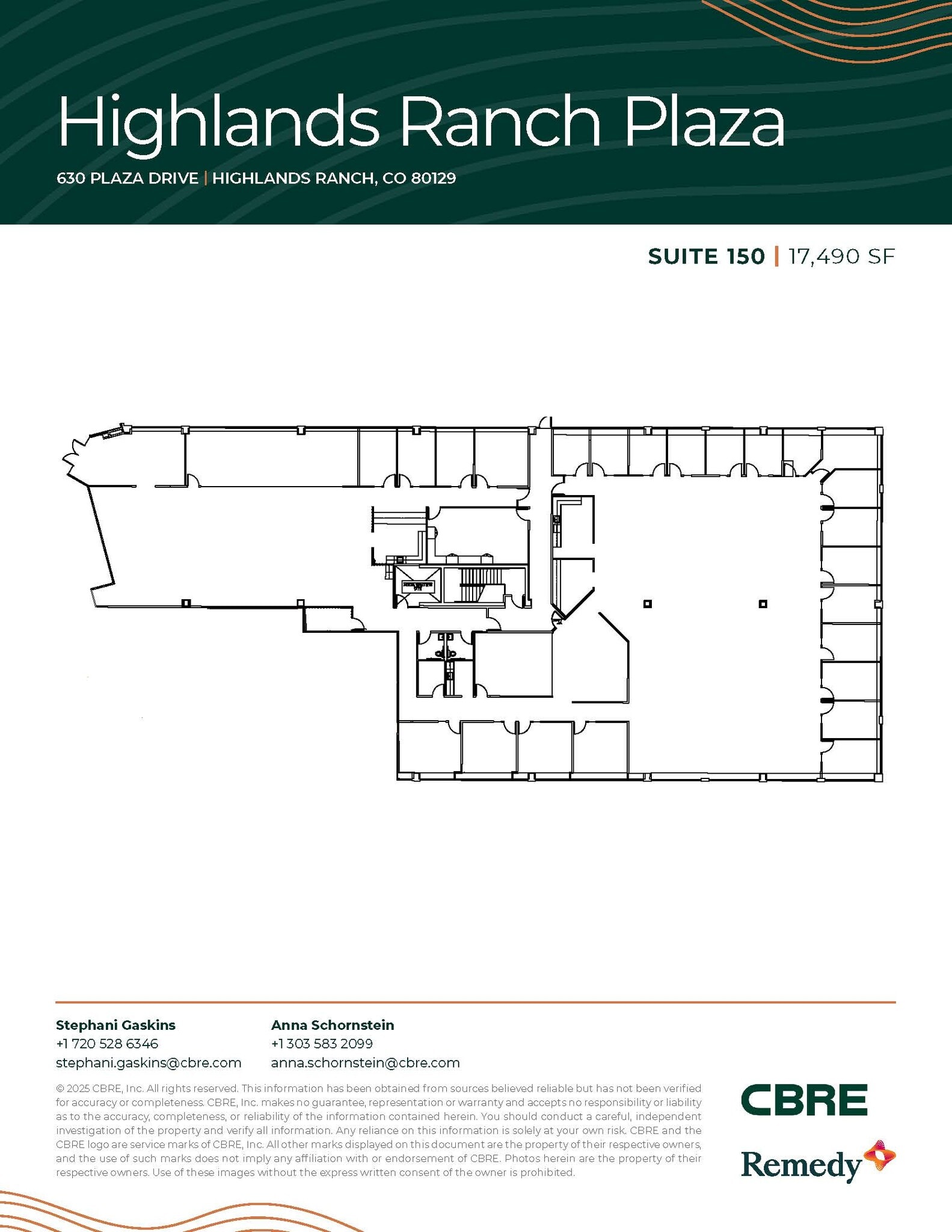 630 Plaza Dr, Highlands Ranch, CO for lease Floor Plan- Image 1 of 2