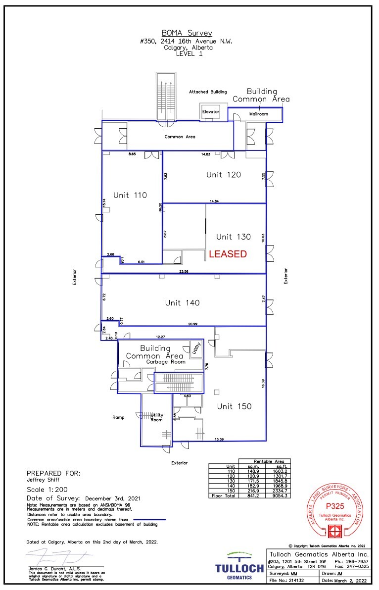 2416 16 Ave NW, Calgary, AB for lease Floor Plan- Image 1 of 1