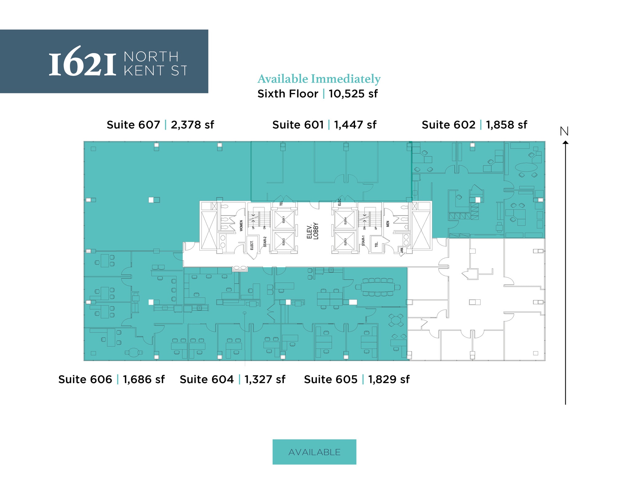 1621 N Kent St, Arlington, VA for lease Floor Plan- Image 1 of 1
