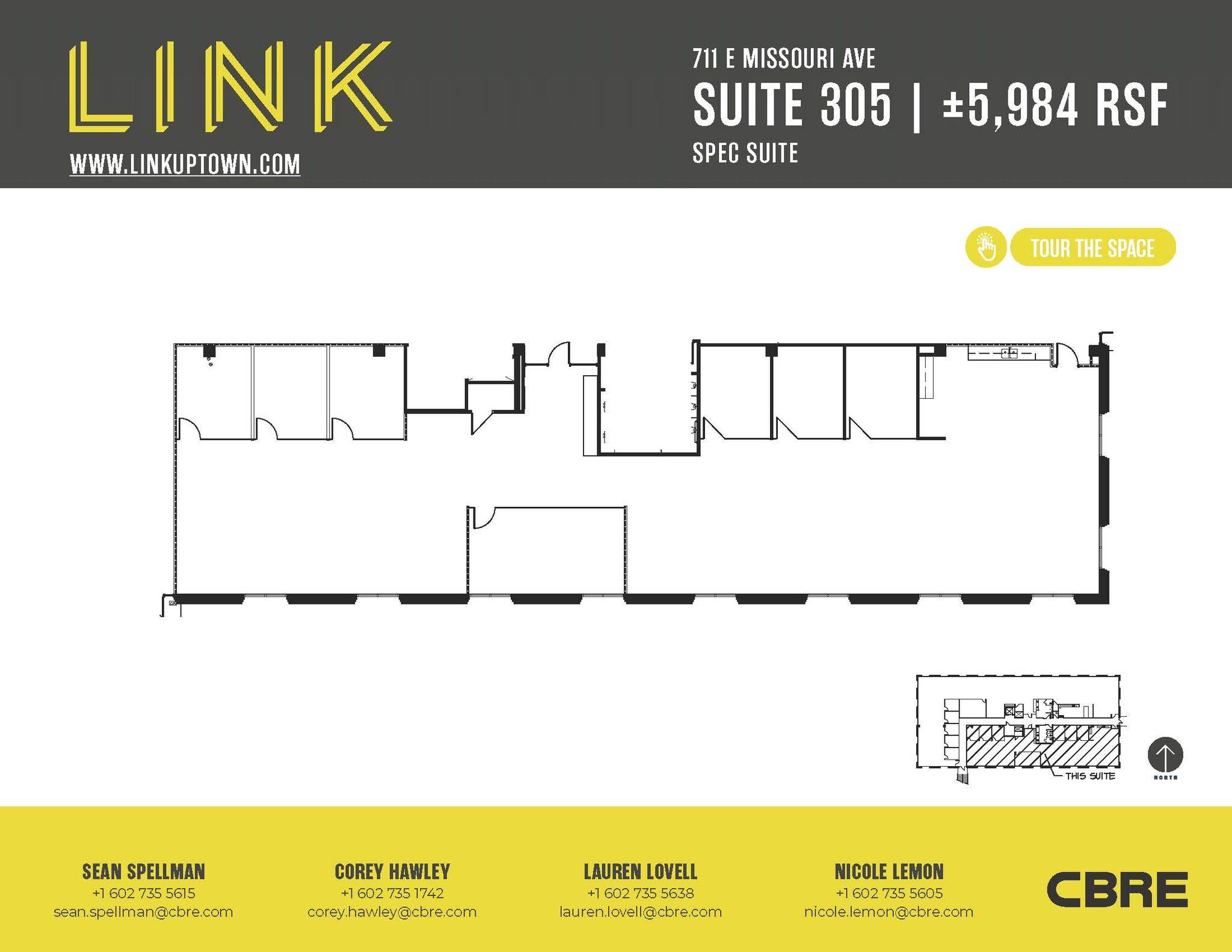 711 E Missouri Ave, Phoenix, AZ for lease Floor Plan- Image 1 of 1