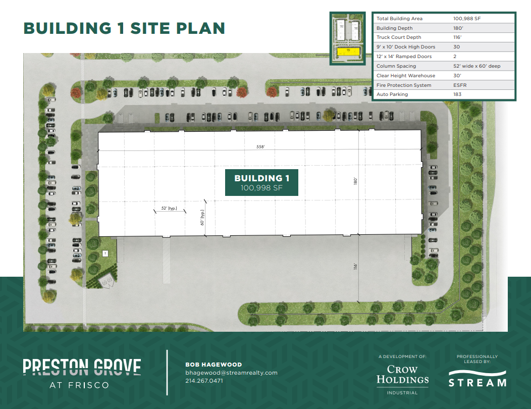 SWC Preston Rd & Corinth Ln, Frisco, TX for lease Floor Plan- Image 1 of 1