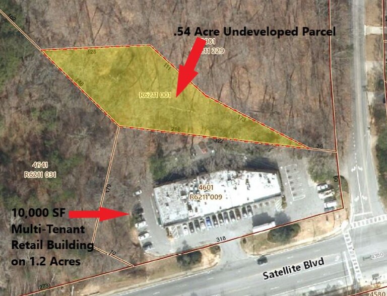 4601 Satellite Blvd, Duluth, GA for sale - Aerial - Image 2 of 3