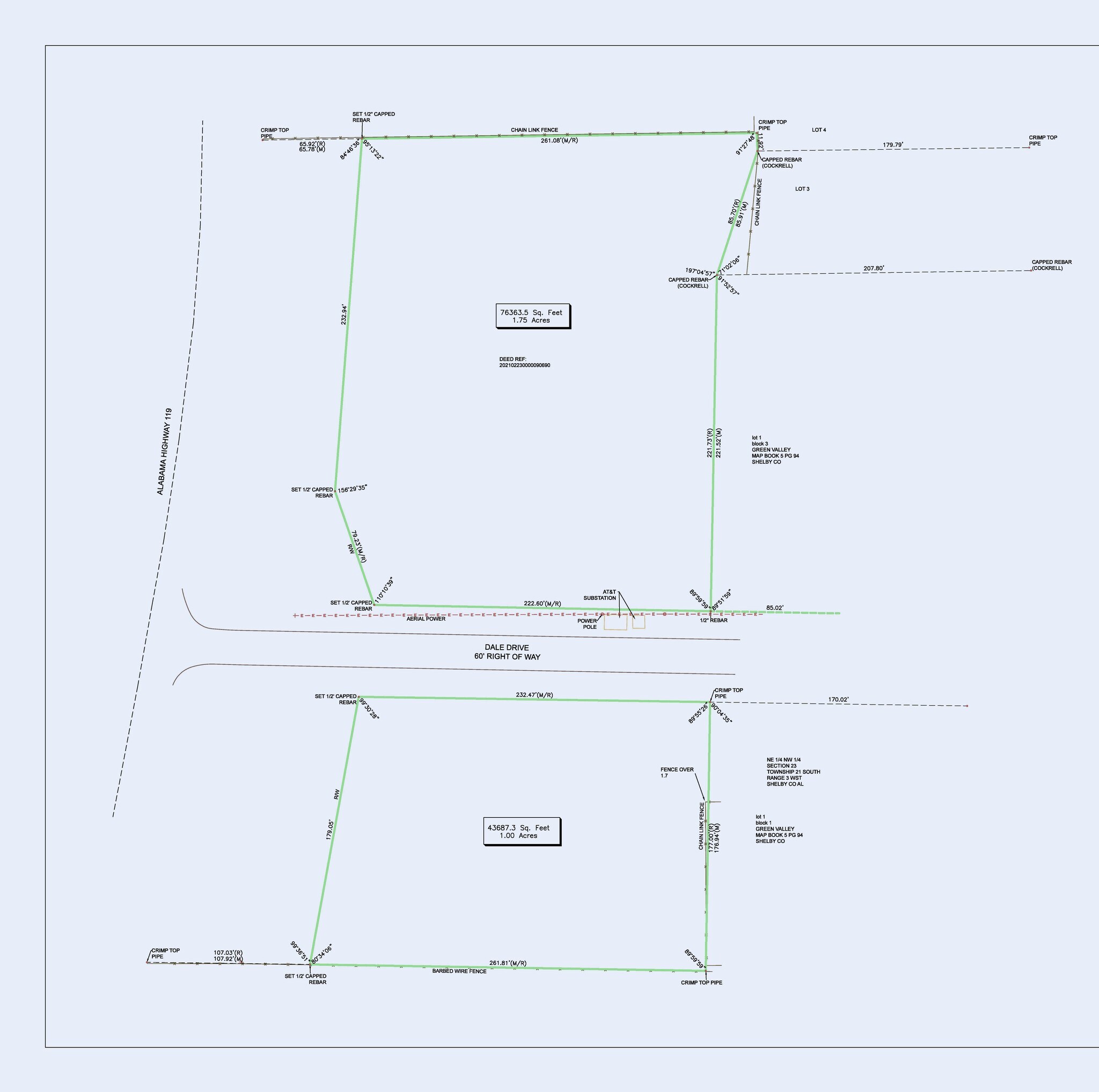 105 Dale Dr, Alabaster, AL for sale Plat Map- Image 1 of 3