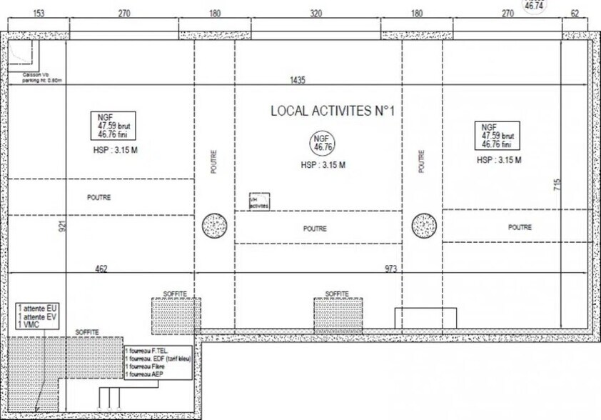 Retail in Poissy for lease - Floor Plan - Image 3 of 3