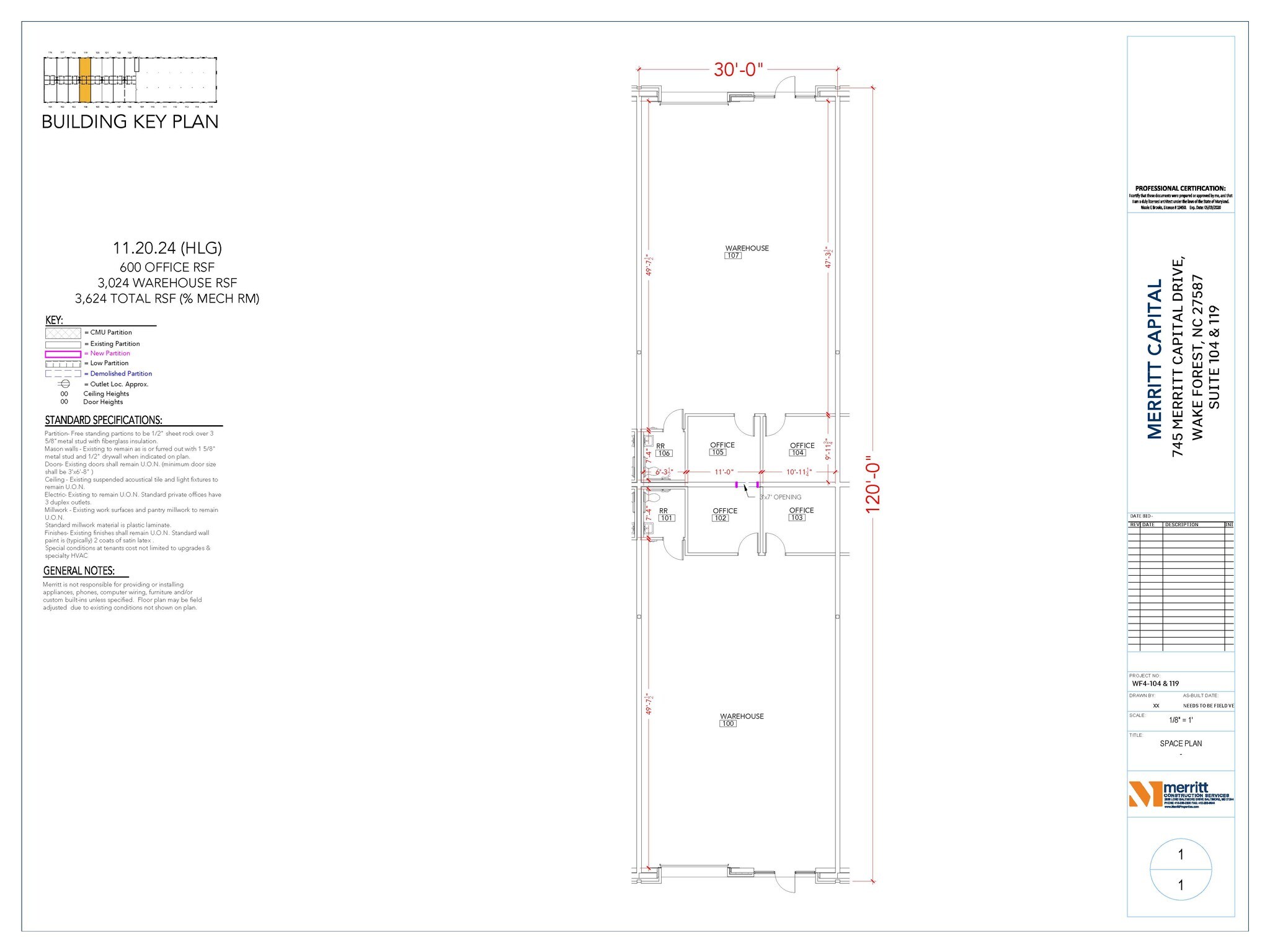 741 Merritt Capital Dr, Wake Forest, NC for lease Floor Plan- Image 1 of 4