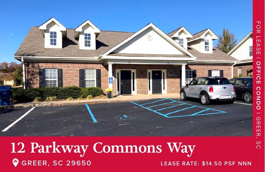10-12 Parkway Commons Way, Greer, SC for sale - Building Photo - Image 1 of 1