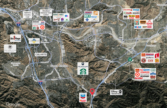 23600 Sierra Hwy, Newhall, CA - AERIAL  map view