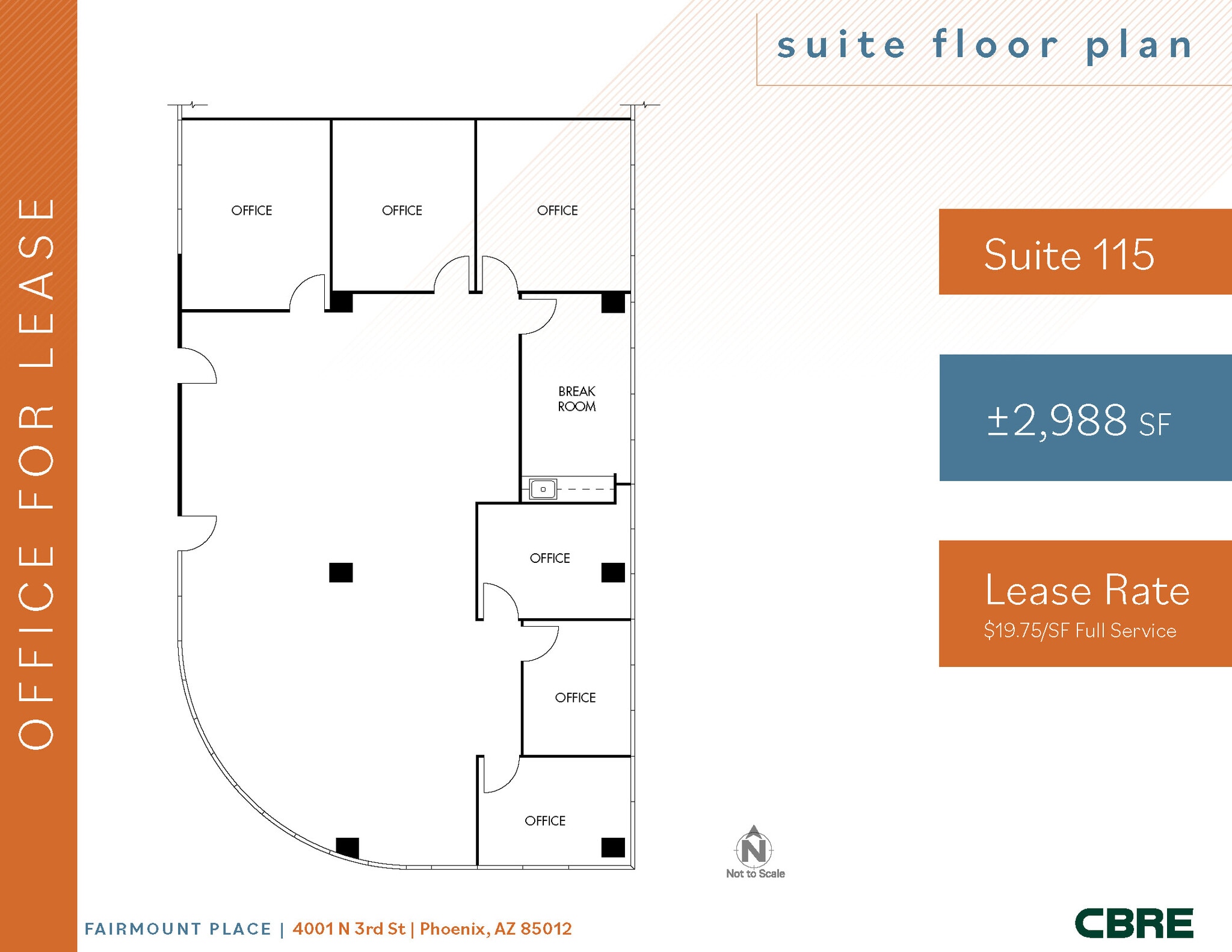 4001 N 3rd St, Phoenix, AZ for sale Floor Plan- Image 1 of 5