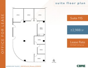 4001 N 3rd St, Phoenix, AZ for sale Floor Plan- Image 1 of 5