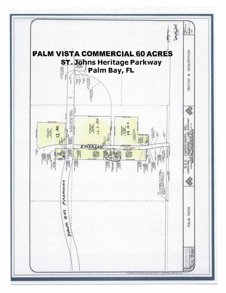 St Johns Heritage Parkway & Emerson Road, Palm Bay, FL for sale - Plat Map - Image 2 of 5