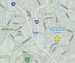 2197 Canton Rd, Marietta, GA - aerial  map view