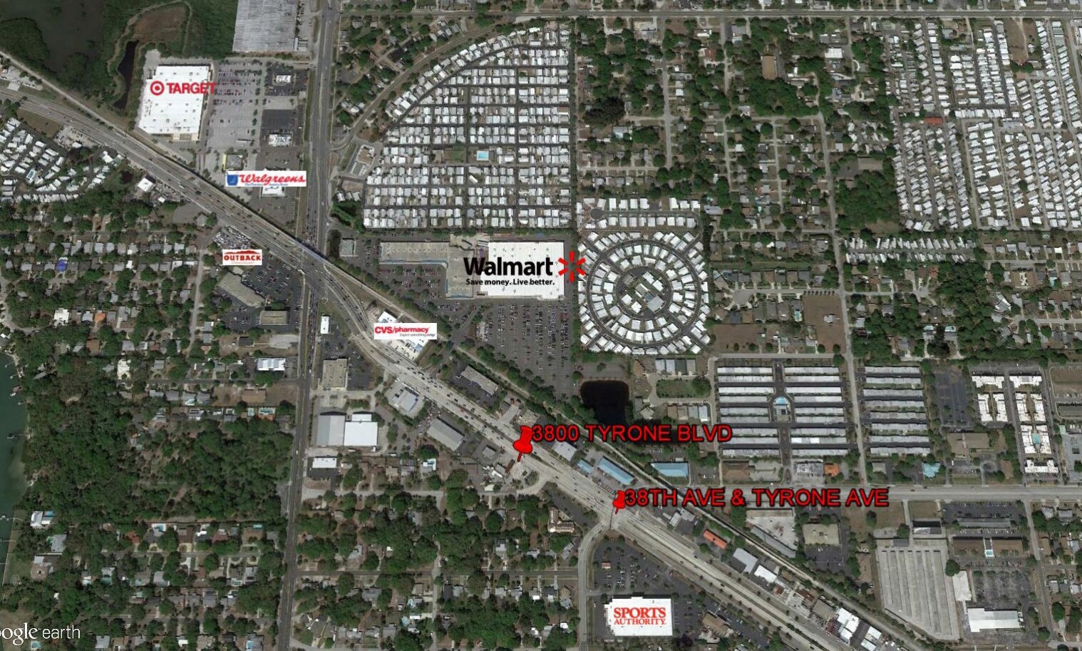 3800 Tyrone Blvd N, Saint Petersburg, FL for sale Aerial- Image 1 of 1