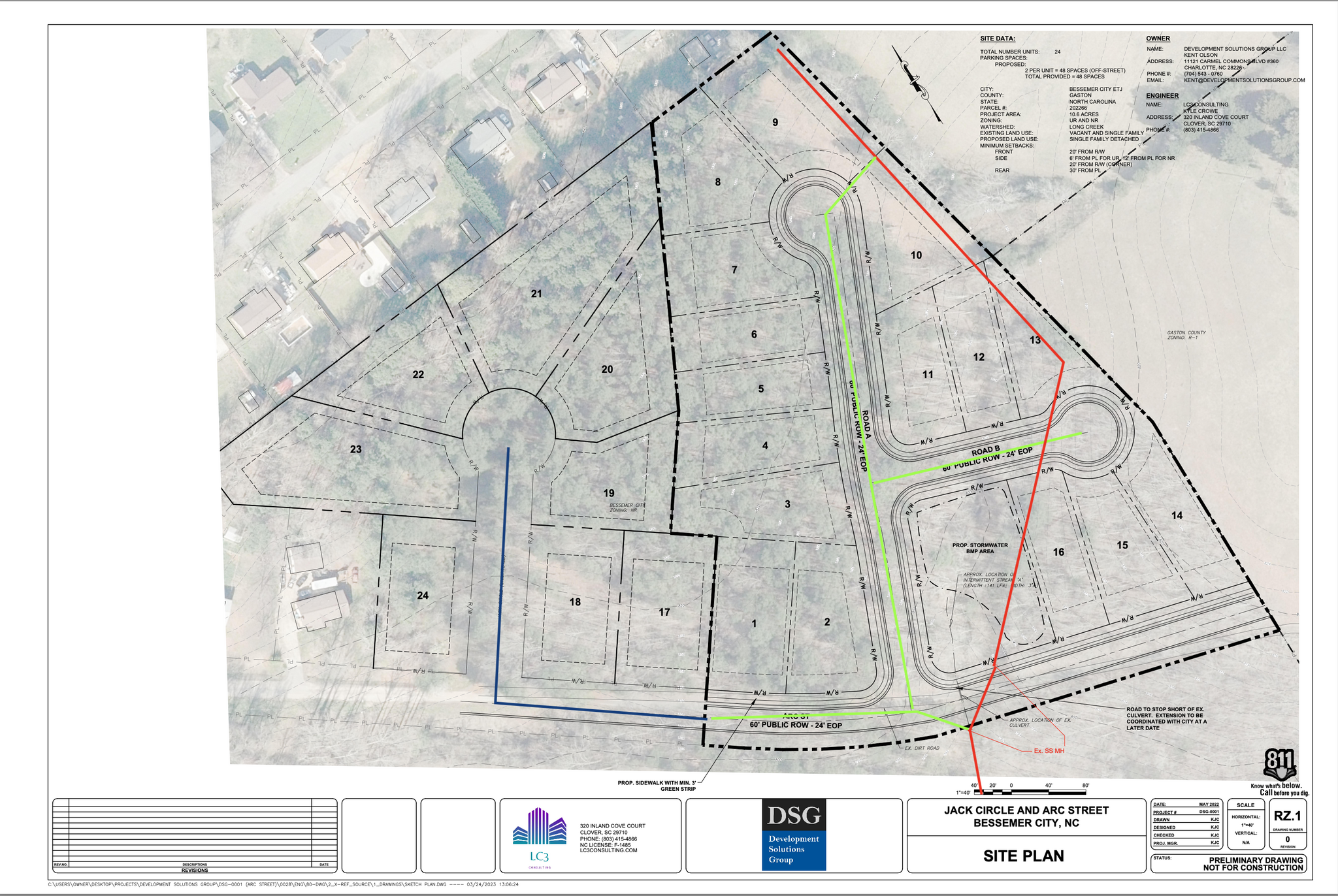 0 Arc St, Bessemer City, NC for sale Site Plan- Image 1 of 2