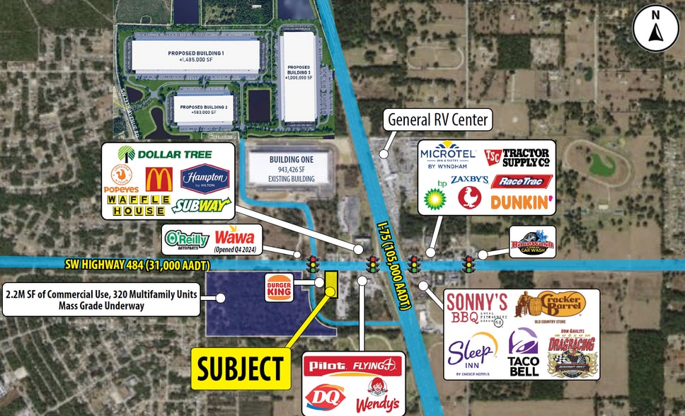 SWQ of I-75 & SW Highway 484, Ocala, FL for lease - Building Photo - Image 1 of 2