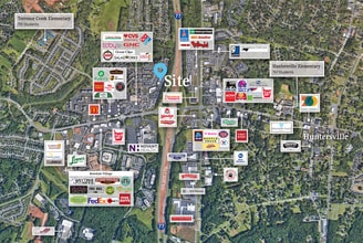 10224 Hickorywood Hill Ave, Huntersville, NC - AERIAL  map view