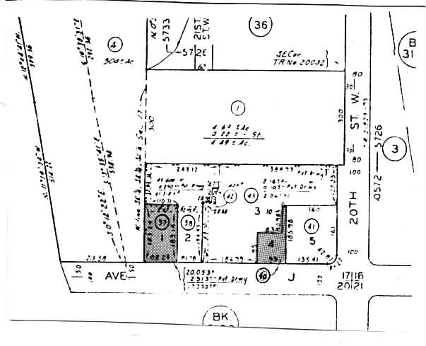 2053 W Avenue J, Lancaster, CA for lease - Plat Map - Image 2 of 4