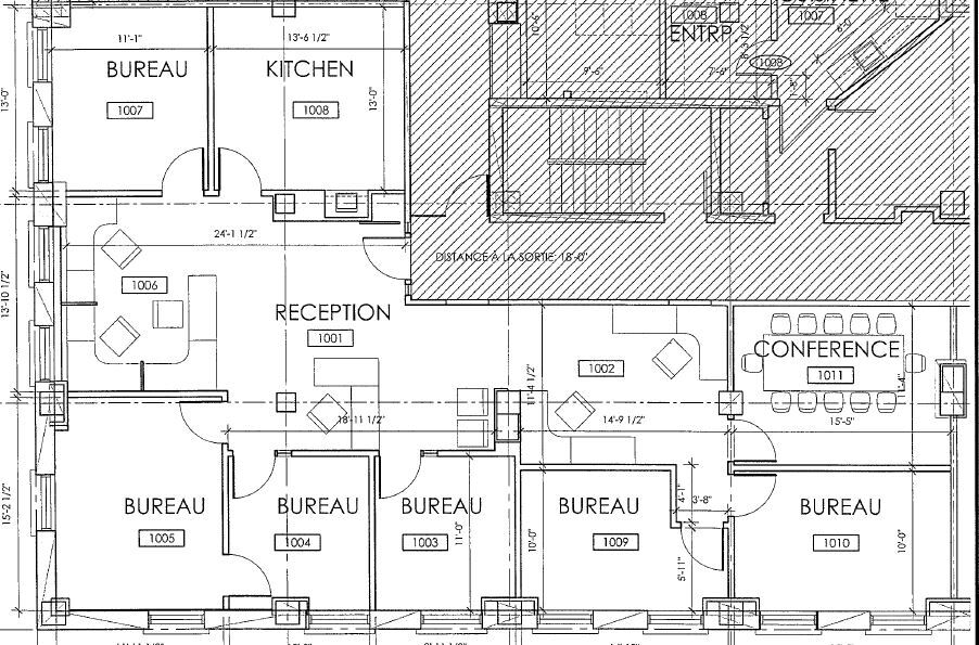 1410 Rue Stanley, Montréal, QC for lease Floor Plan- Image 1 of 2