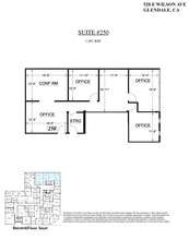 520 E Wilson Ave, Glendale, CA for lease Floor Plan- Image 1 of 1