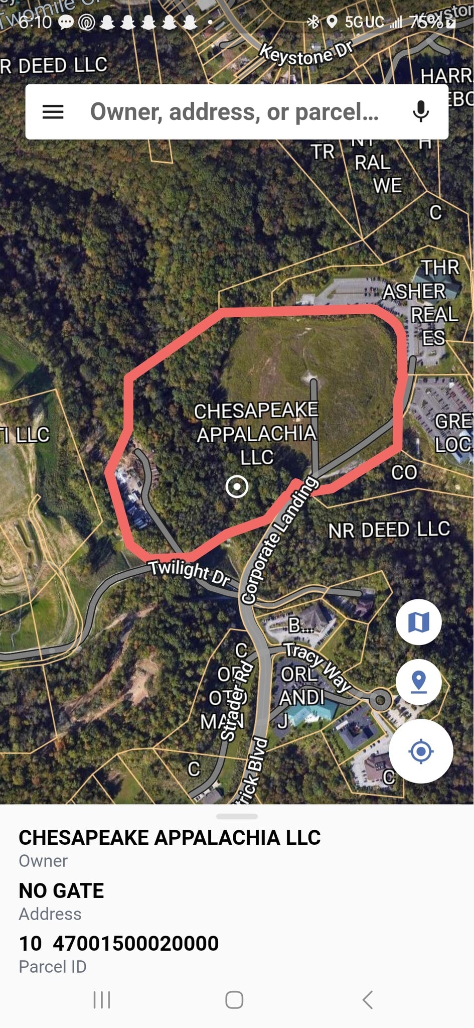 Deitrick Blvd, Charleston, WV for sale Plat Map- Image 1 of 5