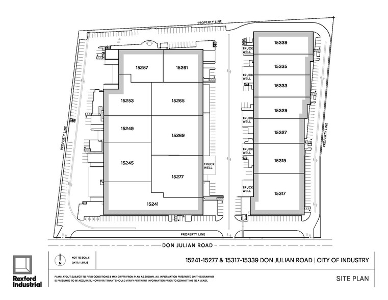 15317-15339 E Don Julian Rd, City Of Industry, CA for lease - Site Plan - Image 3 of 3