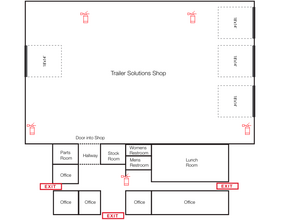 8716 48th St SE, Calgary, AB for lease Floor Plan- Image 2 of 2