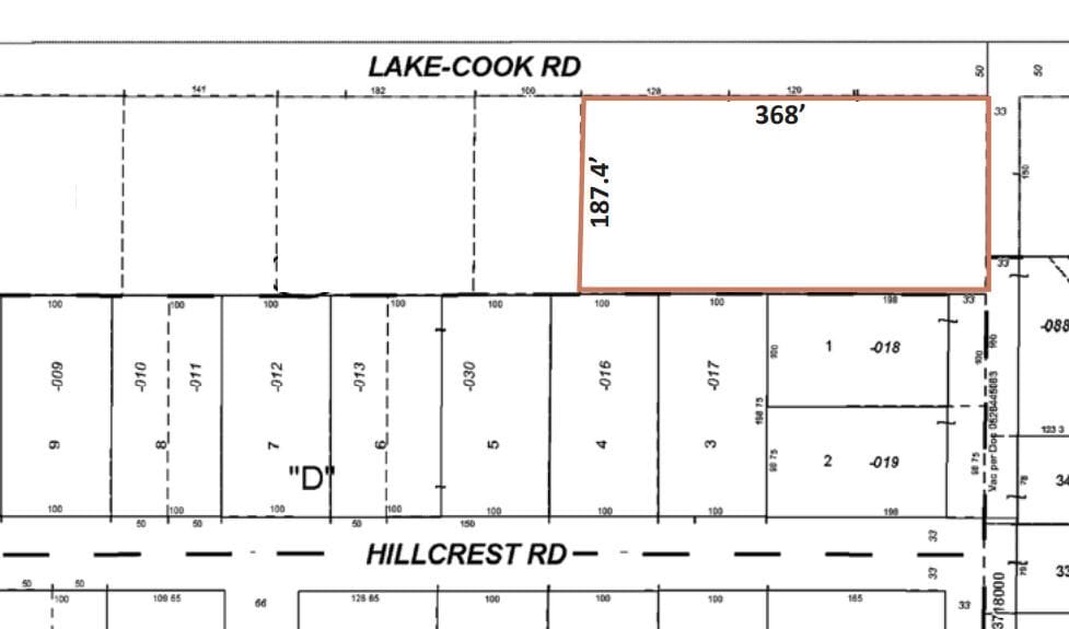 623 W Lake Cook Rd, Palatine, IL for sale - Plat Map - Image 2 of 2