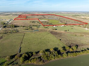 Pioneer Rd rd, Rhome, TX - aerial  map view