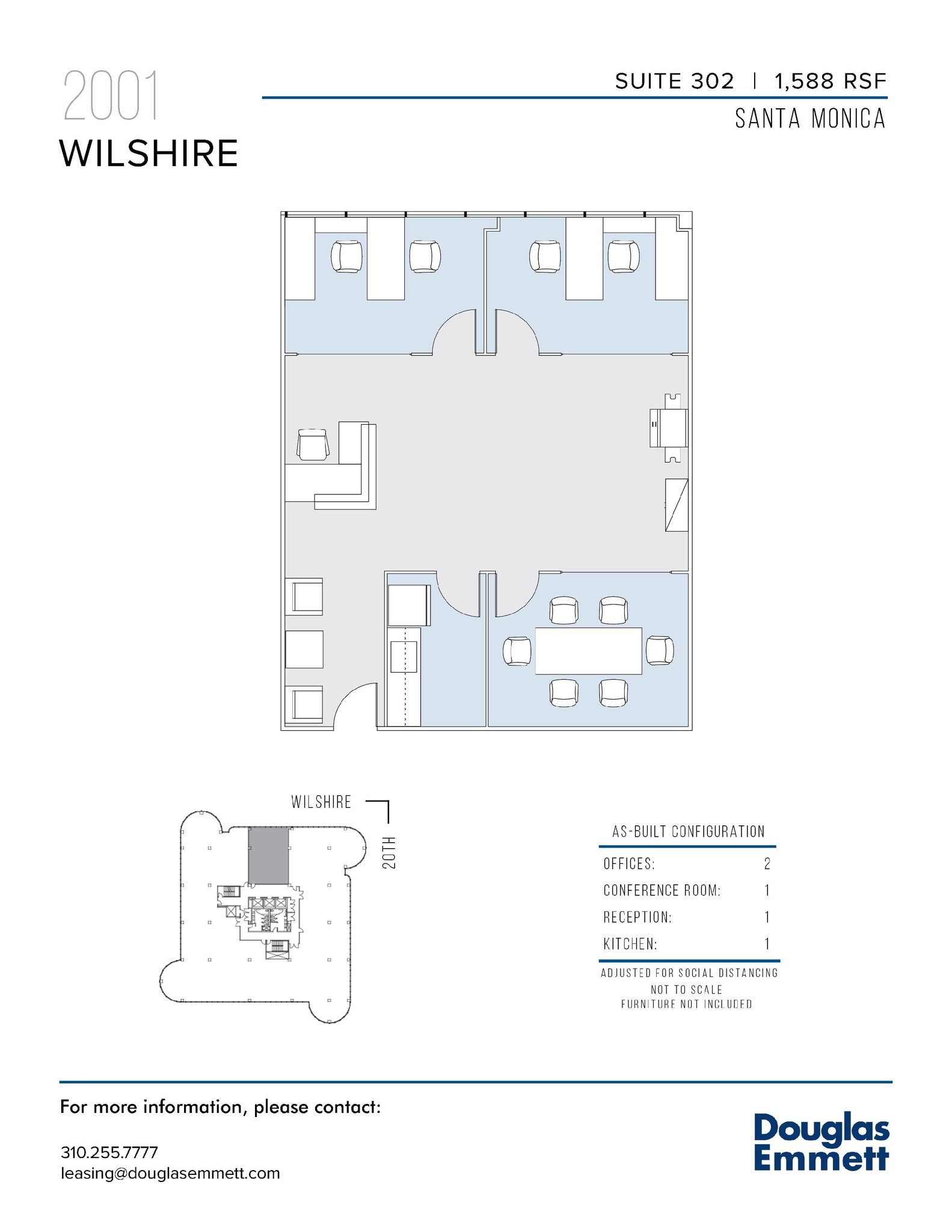 2001 Wilshire Blvd, Santa Monica, CA for lease Floor Plan- Image 1 of 1