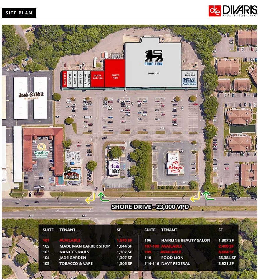 5193 Shore Dr, Virginia Beach, VA for lease Site Plan- Image 1 of 1