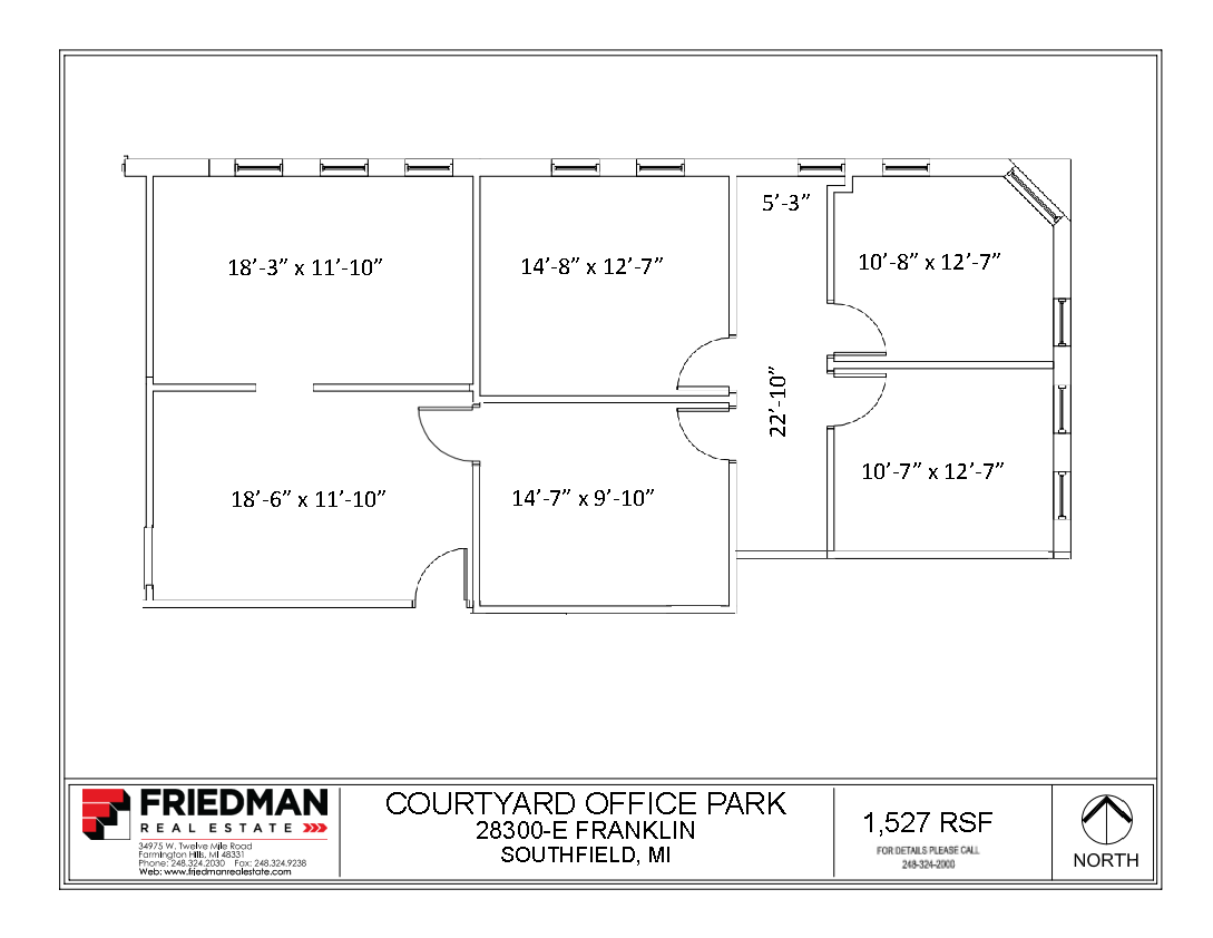 28280-28290 Franklin Rd, Southfield, MI for lease Floor Plan- Image 1 of 1