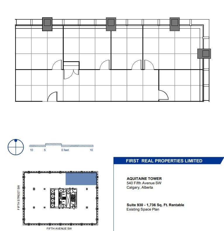 540 5th Ave SW, Calgary, AB for lease Floor Plan- Image 1 of 1