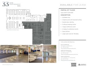 33 New Montgomery St, San Francisco, CA for lease Floor Plan- Image 1 of 6