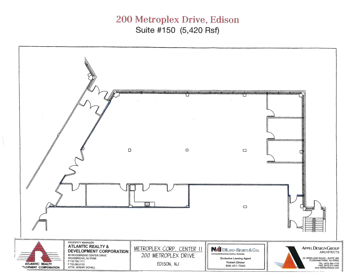 200 Metroplex Dr, Edison, NJ for lease Floor Plan- Image 1 of 1