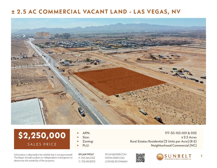 Silverado Ranch Blvd, Las Vegas, NV for sale - Primary Photo - Image 1 of 1