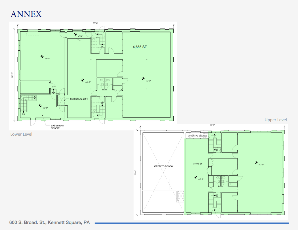 600 S Broad St, Kennett Square, PA for lease Floor Plan- Image 1 of 1