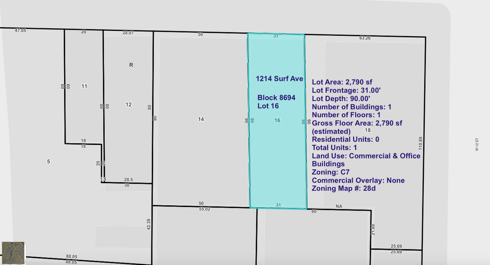 1214 Surf Ave, Brooklyn, NY for lease - Floor Plan - Image 2 of 3