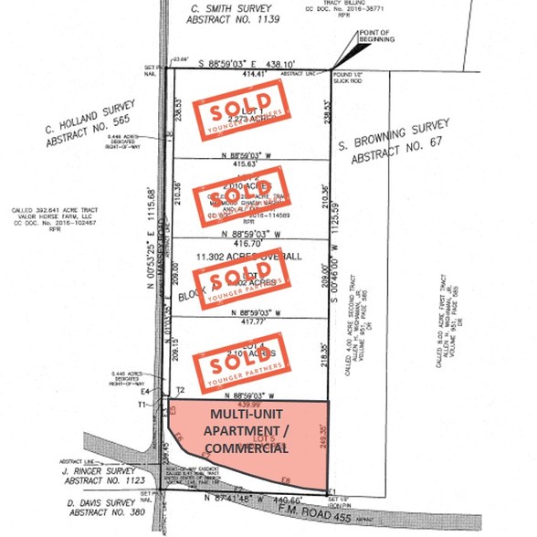 11138 Massey Rd, Pilot Point, TX for sale - Plat Map - Image 1 of 1