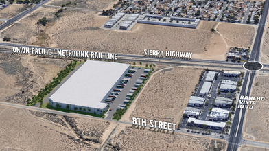 39415 8th St E, Palmdale, CA for lease Aerial- Image 2 of 3