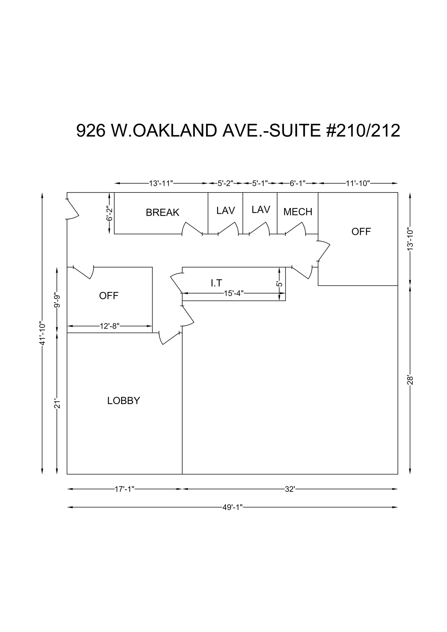 926 W Oakland Ave, Johnson City, TN for lease Site Plan- Image 1 of 1