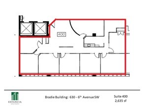 630 6th Ave SW, Calgary, AB for lease Floor Plan- Image 1 of 5