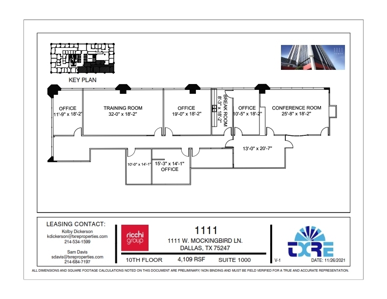 1111 W Mockingbird Ln, Dallas, TX for lease Floor Plan- Image 1 of 1