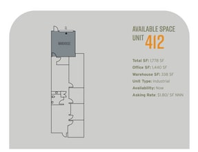 3002 Dow Ave, Tustin, CA for lease Floor Plan- Image 1 of 1