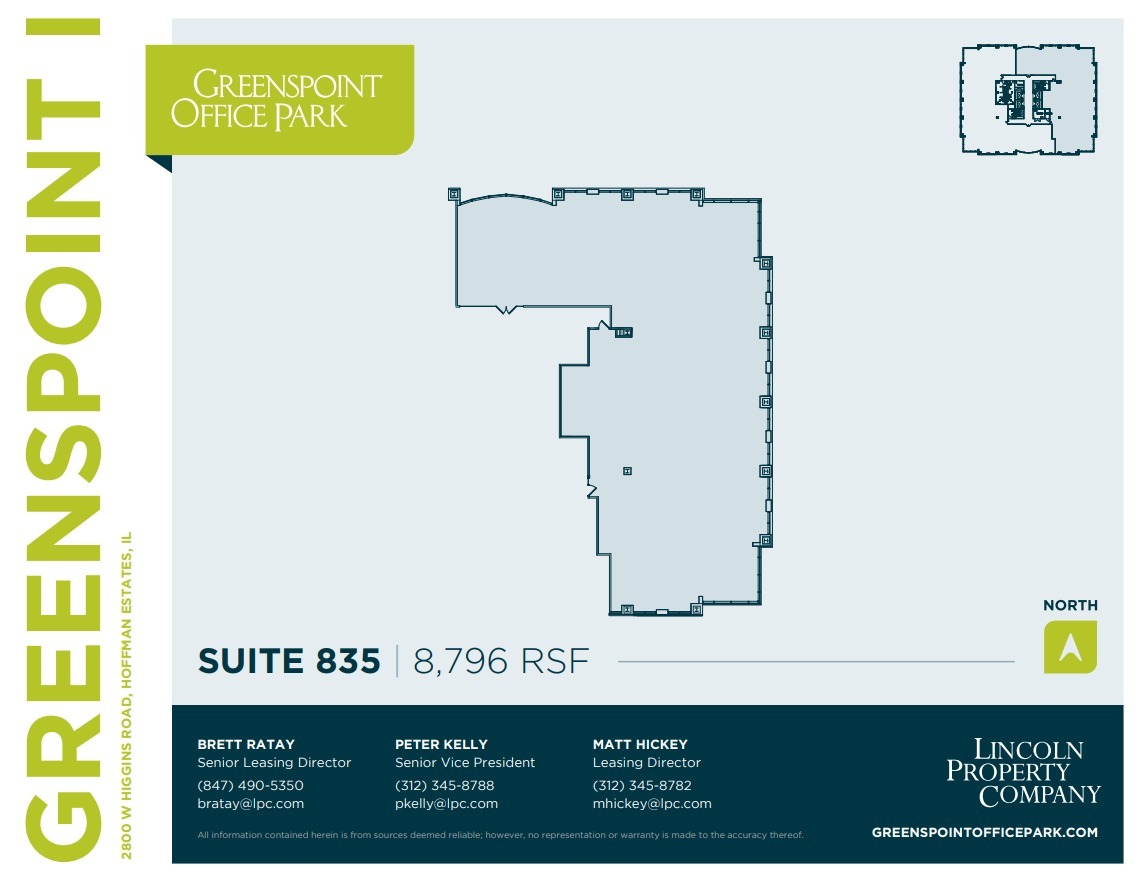 2800 W Higgins Rd, Hoffman Estates, IL for lease Floor Plan- Image 1 of 7