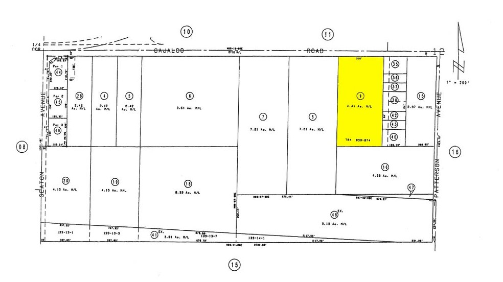 23447 Cajalco Rd, Perris, CA for lease - Plat Map - Image 3 of 5